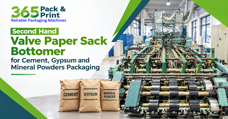 Second Hand Valve Paper Sack Bottomer for Cement, Gypsum and Mineral Powders Packaging